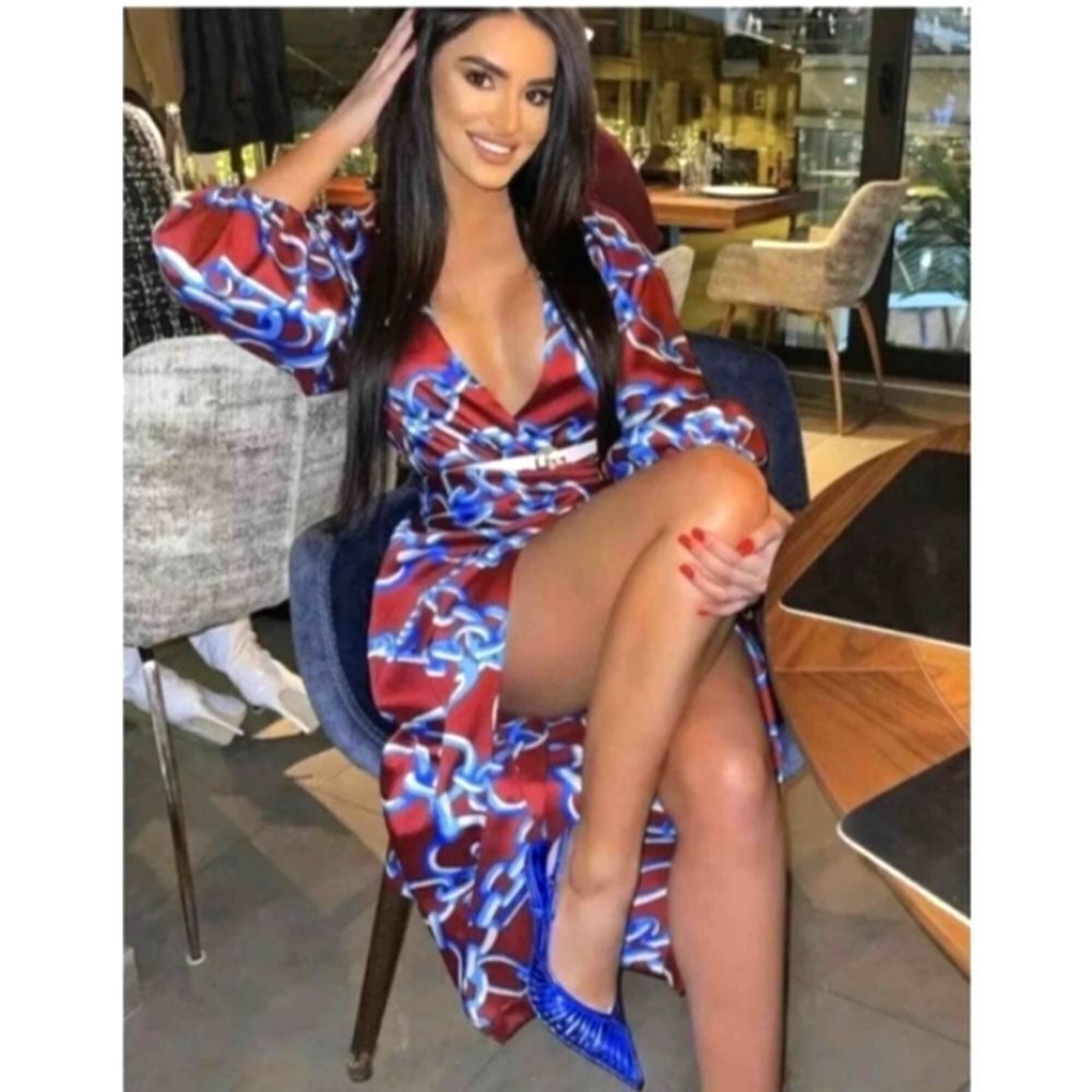 ZARA SLIT WRAP SATIN DRESS EQUESTRIAN CHAIN ROPE PREPPY NAUTICAL BOAT BADDIE